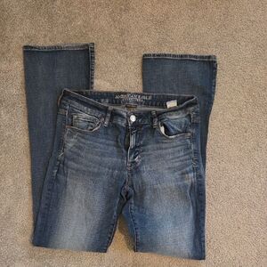 American Eagle Outfitters Women's Classic Blue Straight Leg Jeans